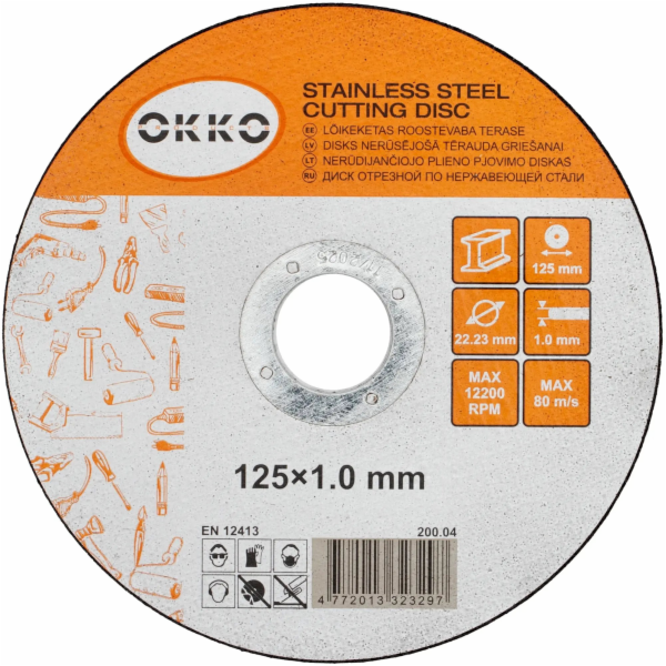 Kovový řezací kotouč OKKO 125x1,0mm