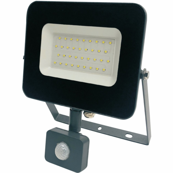 Venkovní LED, E024EIS, 30W, 2550lm, IP65, s pohybem