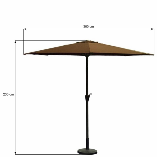 Zahradní kartáč DOMOLETTI SIMPLE SSAP-010, O 300 cm, 230 cm