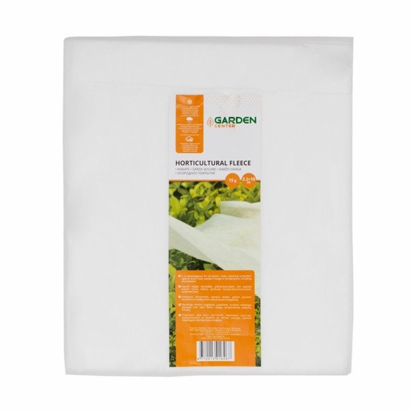 Zahradní plachta GARDEN CENTER, 15 g, 10×3,2 m, bílá