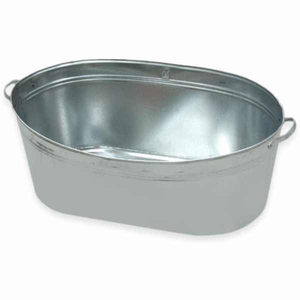 Pozinkovaná vana, 100 l, 78 x 65 x 32 cm