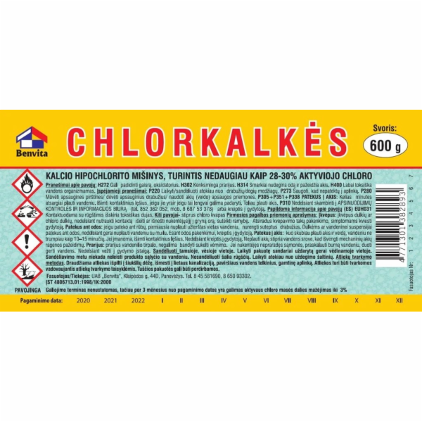 Chloral vápno, 0,6 kg