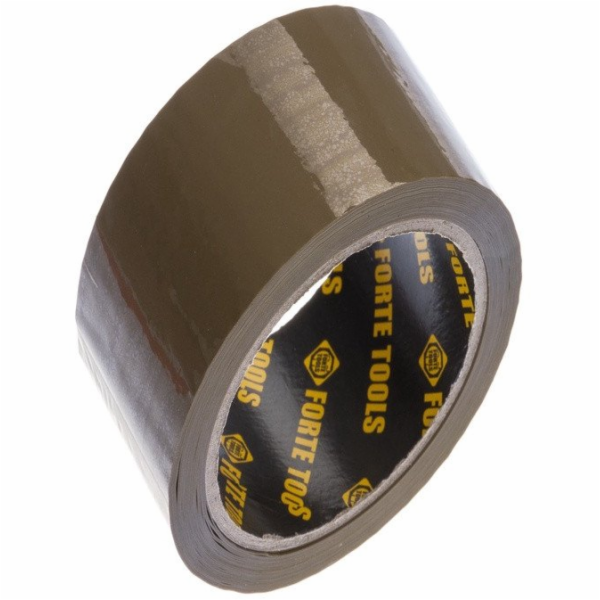 Lepicí páska FORTE TOOLS, 60 m × 48 mm, hnědá