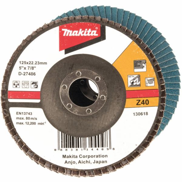 Kotouč na okvětní lístky Makita D-27486, 125x22,23mm 40