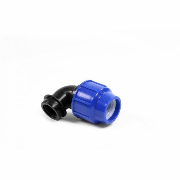 Klempířské koleno Perla O32mm x 3" s vnitřním závitem PN16