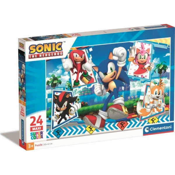 Clementoni Puzzle 24 dílků Maxi Sonic