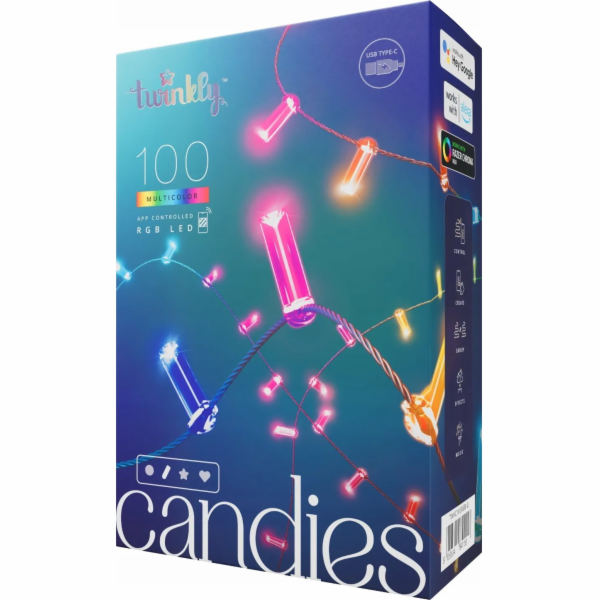 Twinkly Candies LED osvětlení vánočního stromu TWKC100RGB...