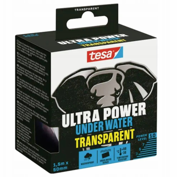 Opravná páska Ultra Power Podvodní průhledná, 1,5 m x 5 cm