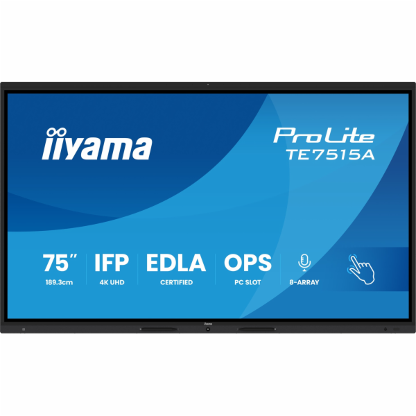 75" iiyama TE7515A-B1AG:IPS,4K,EDLA,NFC