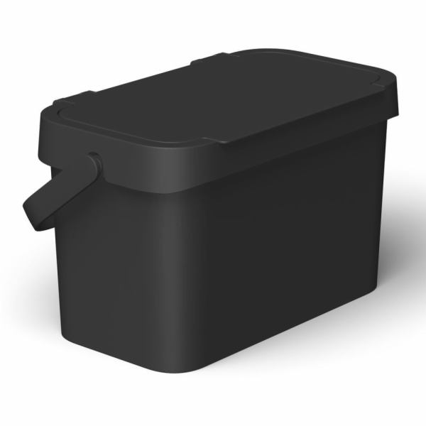 Černý koš na bioodpad 5l