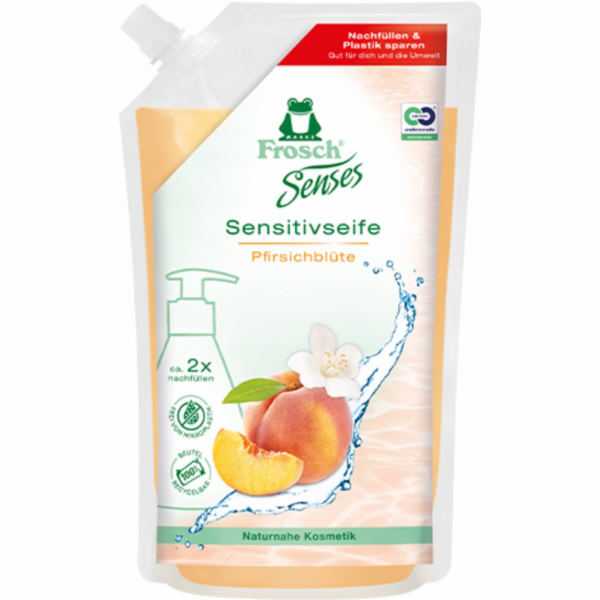 Frosch tekuté mýdlo PEACH RING, 500 ml
