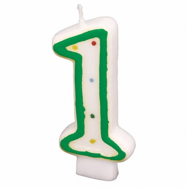 Svíčka na dort č. 1, 7,3 cm