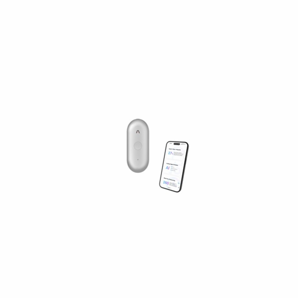 PLAUD Note Pin S Silver - AI hlasový záznamník + náramek ...