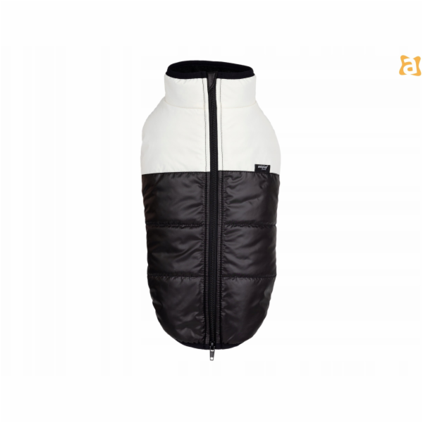 Bunda pro psy Amiplay FLUO, bílá/černá, 30