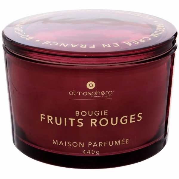ATMOSPHERA Aromatická svíčka Glowy Red Fruits, 30 h, 440 g