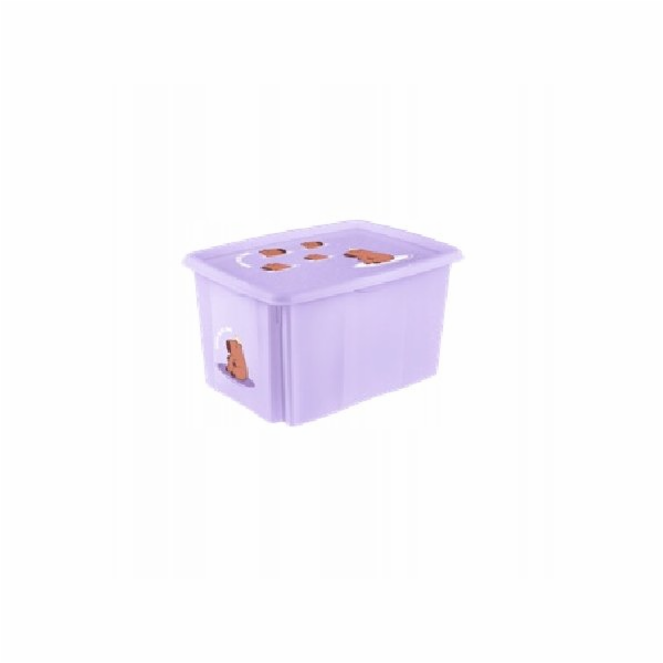 KEEEPER Úložný box s víkem , 24 l, fialový.