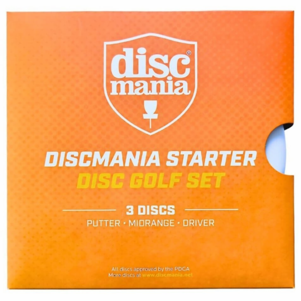 DISCMANIA Sada disků pro discgolf STARTER PDGA, 3dílná.