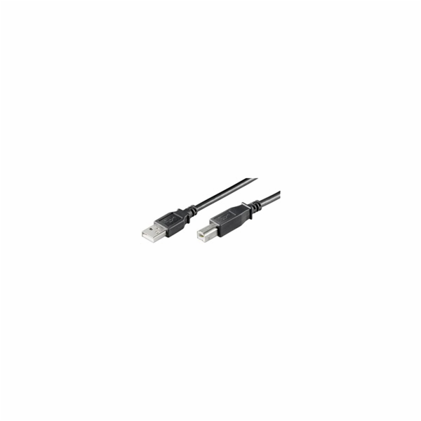 PREMIUMCORD Kabel USB 2.0 A-B propojovací 2m, barva černá