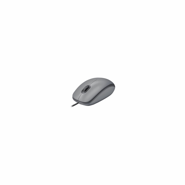 Logitech myš Corded M110 tichá, šedá, EMEA