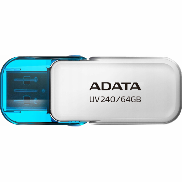 ADATA Flash Disk 64GB UV240, USB 2.0, bílá