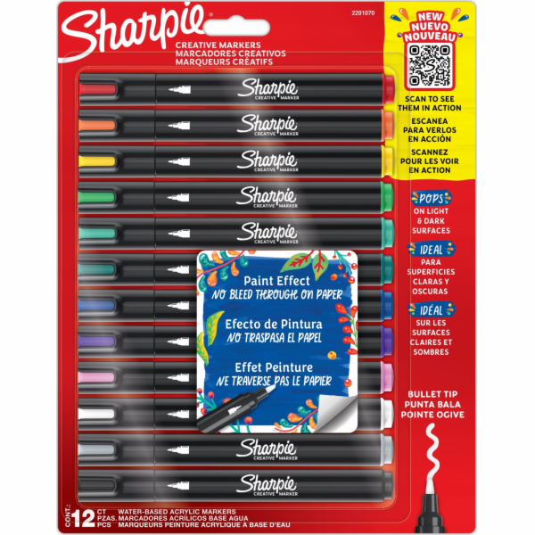 1x12 Sharpie Creative Marker  Acrylic Ballpoint Pen