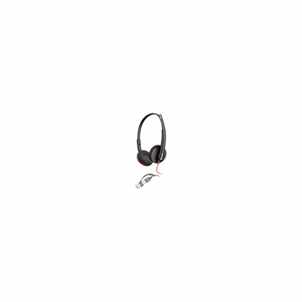 Poly Blackwire 3220 náhlavní souprava, USB-C/A adaptér, s...