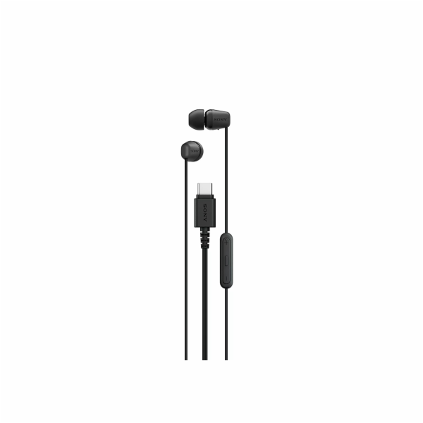 SONY MDR-EX15C - Sluchátka do uší - černá, USB-C