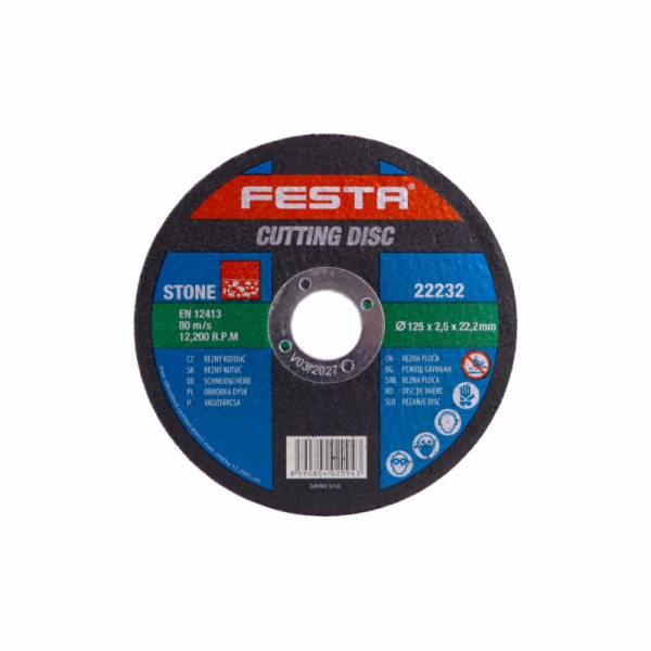 Festa Kotouč na kámen řezný O 125 x 2,5 x 22,2 mm