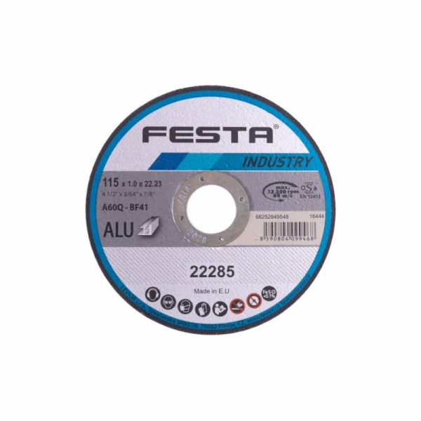 Festa Kotouč řezný hliník O 115 x 1 x 22,2 mm