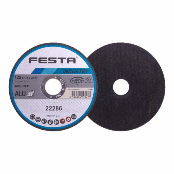 Festa Kotouč řezný hliník O 125 x 1 x 22,2 mm