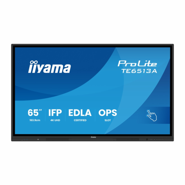 65" iiyama TE6513A-B3AG:IPS,4K,EDLA,NFC