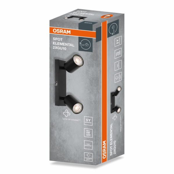 OSRAM Směrová žárovka , 2xGU10, černá