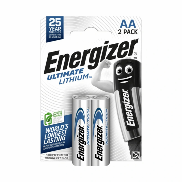 Baterie lithiová AA R6 1,5V ENERGIZER Ultimate 2ks / blis...