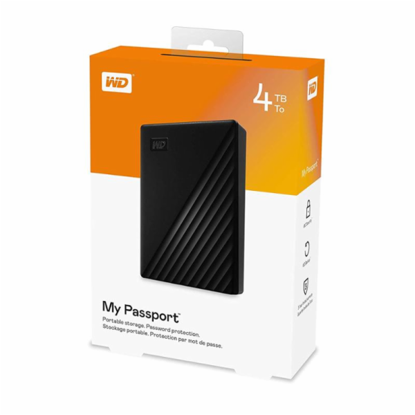 WD My Passport Portable 4TB Black