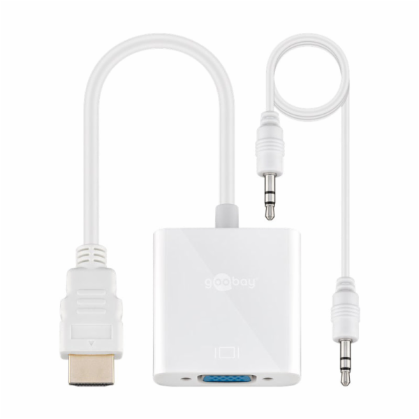 goobay HDMI > VGA adaptér, + 3,5mm stereo