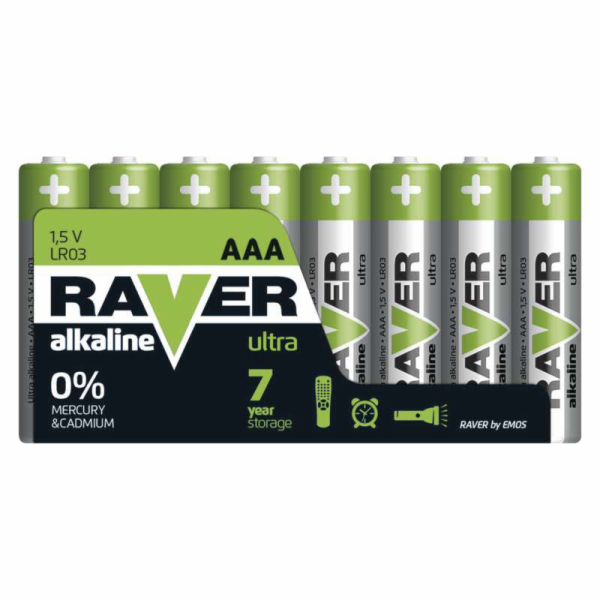 RAVER B79118 BAT.LR03 8SH mikrotužkové baterie AAA