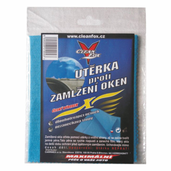 Utěrka proti mlžení oken CLEANFOX