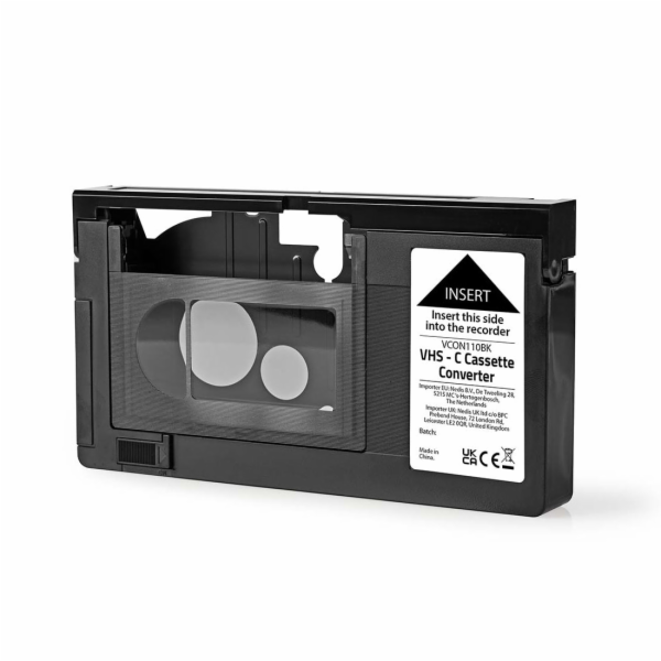NEDIS kazetový adaptér VHS-C na VHS/ Plug and play/ černý