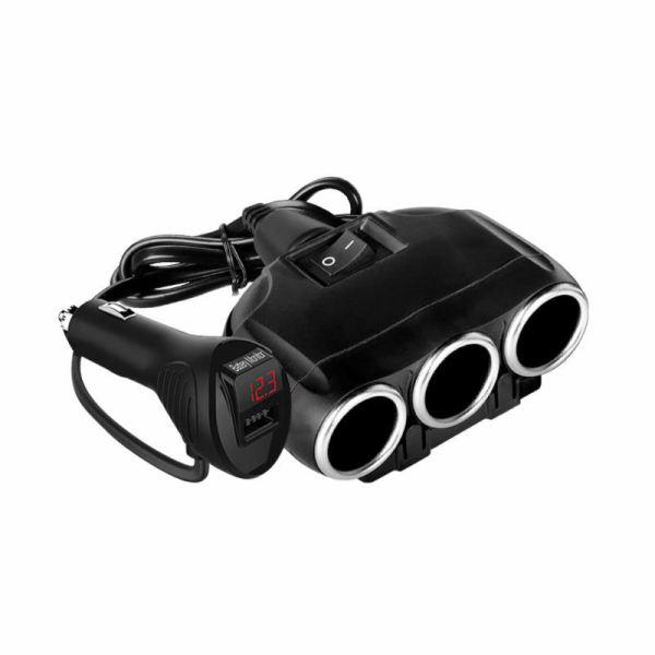 LTC LTC Adaptér CAR FIRE 3 zásuvky + 1 zásuvka USB 3.1A, ...