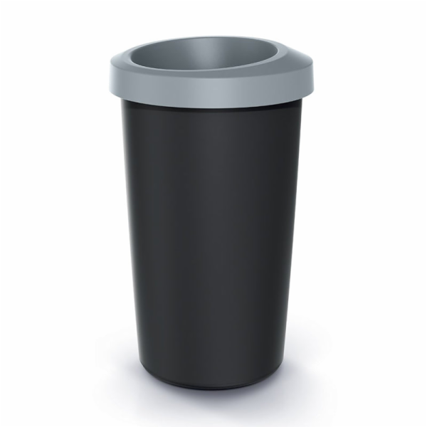 Koš odpadkový COMPACTA R DROP světle šedý 25l