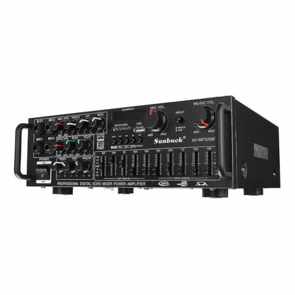 Zesilovač, rádio, bluetooth, přehrávač MP3 Sunbuck AV-MP3...
