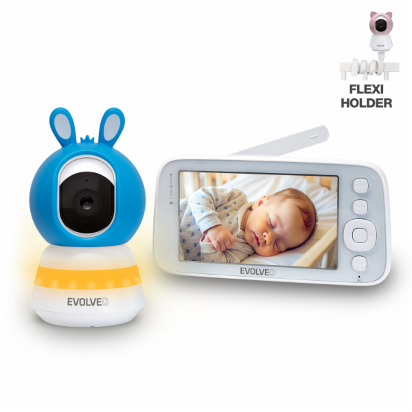 EVOLVEO Baby Monitor N5 - Set videochůvičky s 360° dohled...