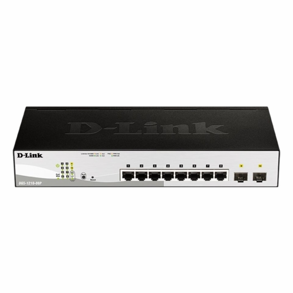 D-Link DGS-1210-08P 10-port Gigabit Smart PoE Switch, 8x ...