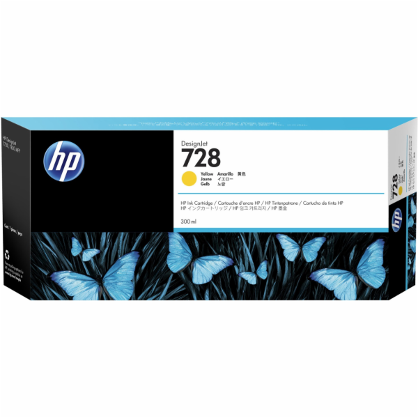 F9K15A HP728 300-ml Yellow InkCart