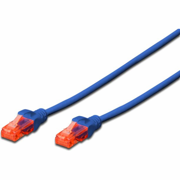 Digitus Ecoline Patch Cable, UTP, CAT 6e, AWG 26/7, modrý...