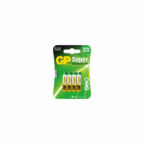 EMOS GP alkalická batéria SUPER AAA (LR03) 4BL