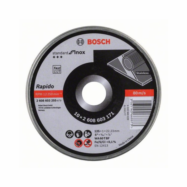 Bosch rezny kotouc rovny pro Inox Rapido in Dose 10x125,1mm