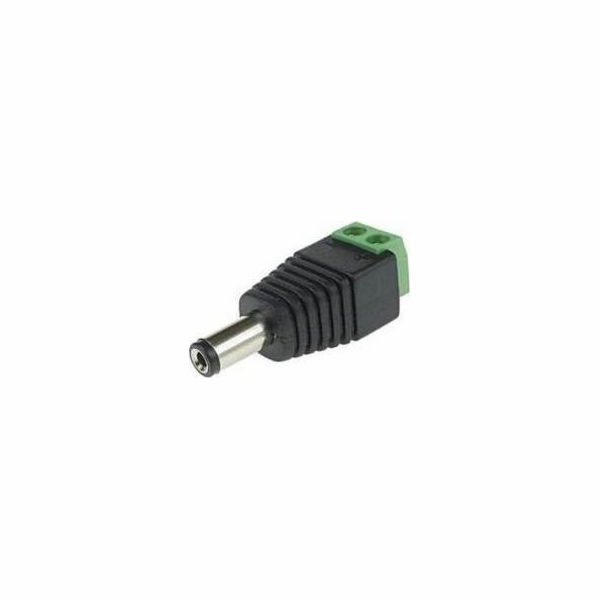 Electrical power plug Black Green