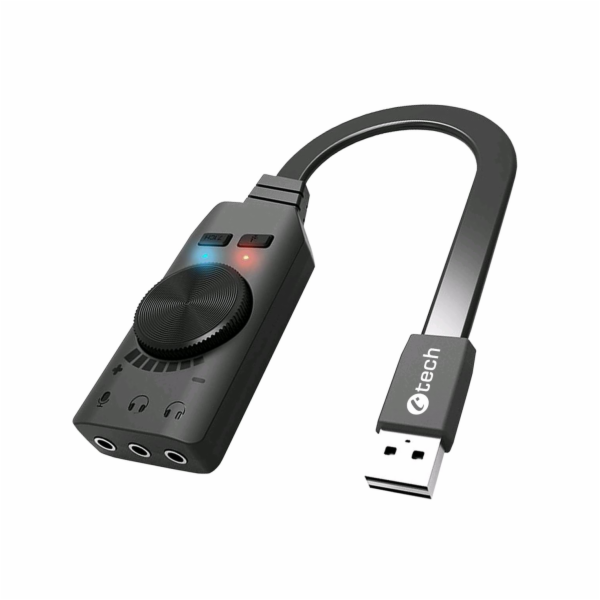 C-TECH Zvuková karta SC-7Q, 7.1 surround sound, audio switch