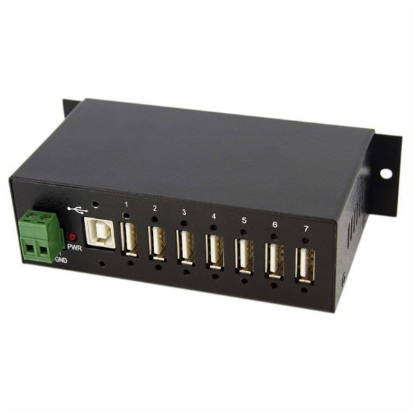 Startech USB 2.0 Hub - 7 Port - Mountable Rugged Industri...